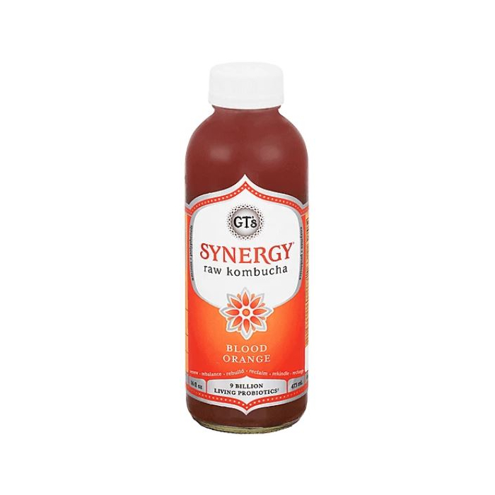 GT's Organic Synergy Raw Kombucha,Blood Orange, 16 fl. oz.