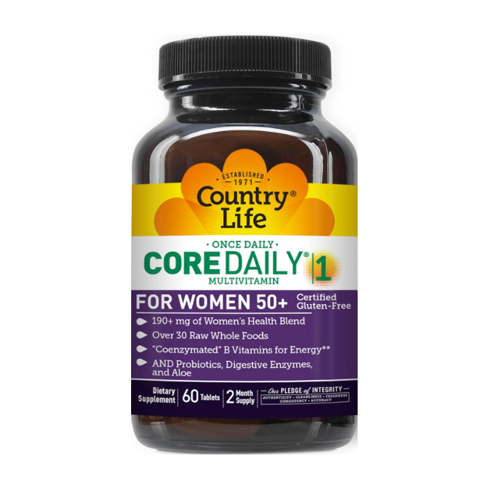 Country Life Core Daily-1 ® for Women 50+, 60 Tabs