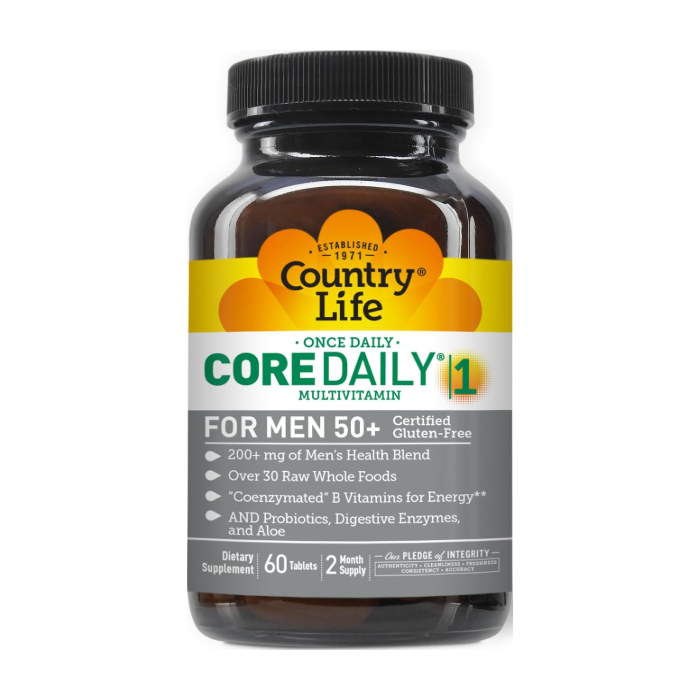 Country Life Core Daily-1 ® for Men 50+,  60 Tabs