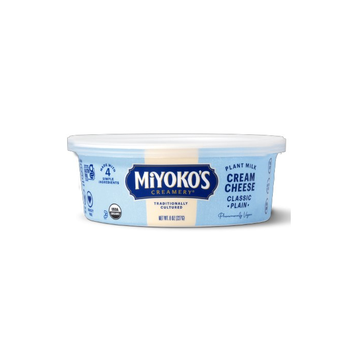 Miyoko's Creamery Plant Milk Cream Cheese Plain, 8 oz.