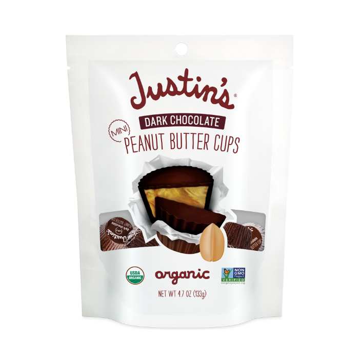 Justin's Dark Chocolate Mini Peanut Butter Cups, 4.7 oz.