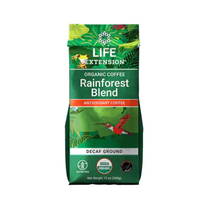 Life Extension Rainforest Blend Ground Coffee Decaf - Main