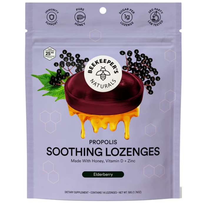 Beekeeper's Naturals Elderberry Lozenges - Main