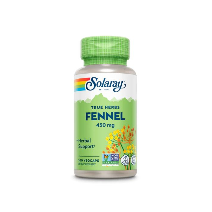 Solaray Fennel Seed  450 mg., 100 VegCaps