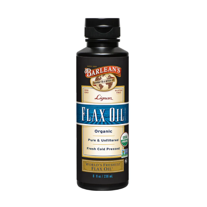 Barlean's Organic Lignan Flax Oil, 8 fl.oz.