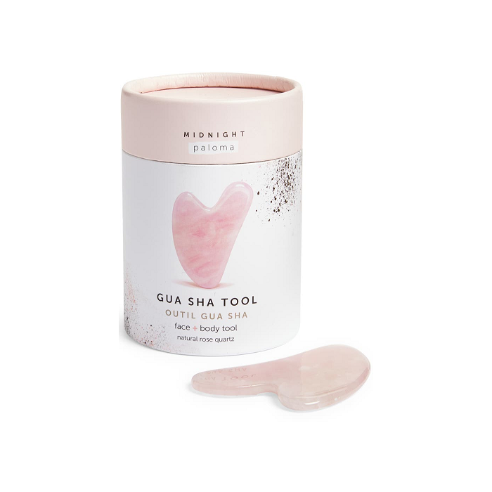 Midnight Paloma Rose Quartz GUA SHA Facial Sculpting Tool