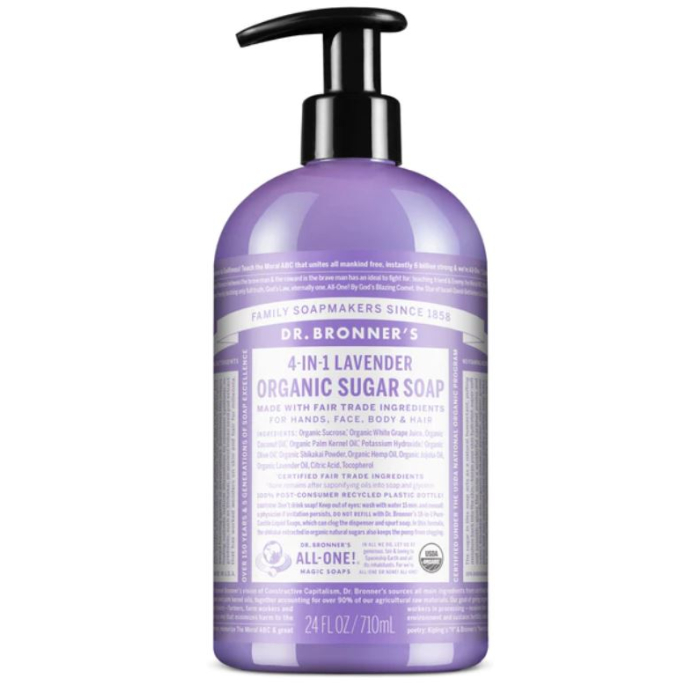 Dr. Bronner's Organic Sugar Soap Lavender - Main