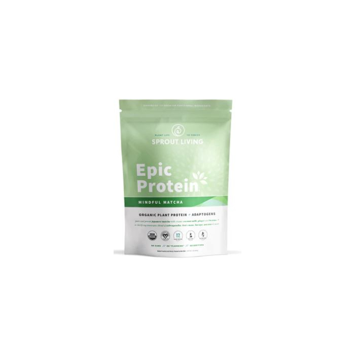 Sprout Living Epic Protein Mindful Matcha - Front view