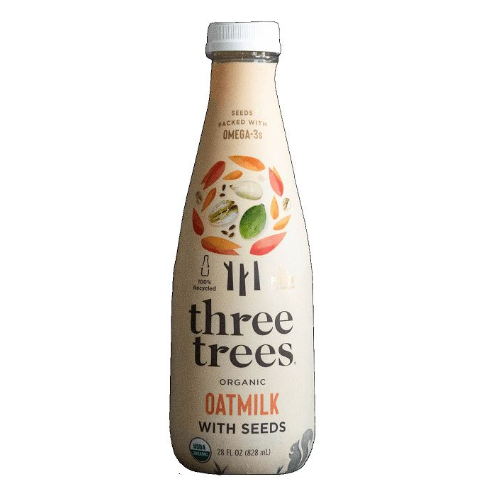 Three Trees Organic Oatmilk with Seeds, 28 oz.