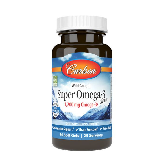 Carlson Super Omega Gems, 50 softgels