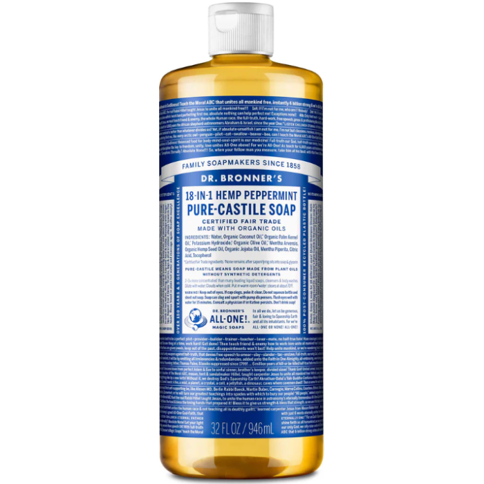 Dr. Bronner Peppermint Castile Soap - Main