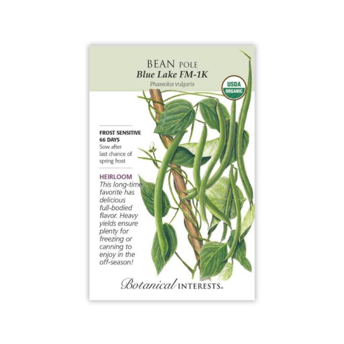 Botanical Interests Bean Blue Lake FM-1K - Main