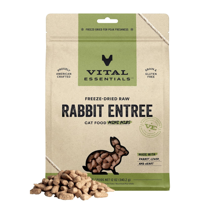 Vital Essential Essentials Cat Food Freeze Dried Mini Nibs Rabbit - Main