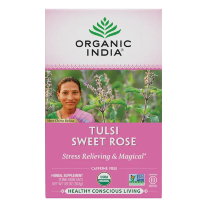 Organic India Tulsi Sweet Rose Tea - Main