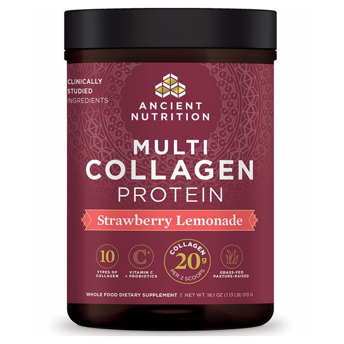 Ancient Nutrition Multi Collagen Protein Strawberry Lemonade - Main