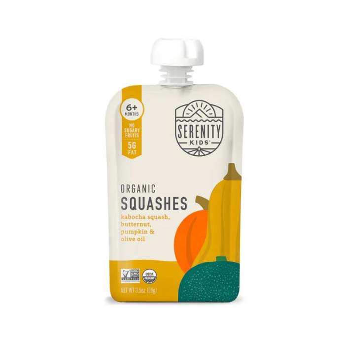 Serenity Kids Organic Butternut Squash Babyfood, 3.5 oz.