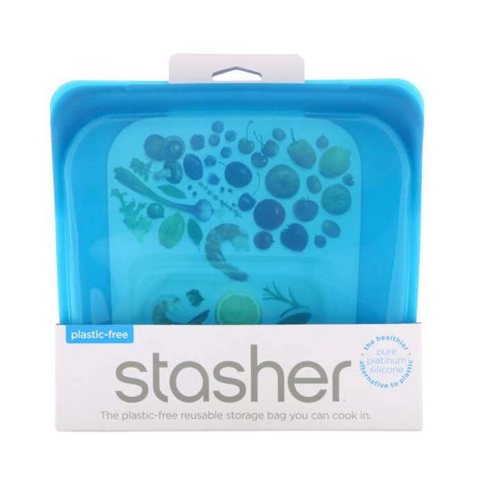 Stasher Sandwich Bag Rainbow Blue - Main