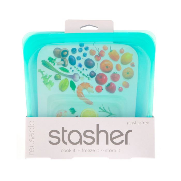 Stasher Sandwich Bag Rainbow Green - Main