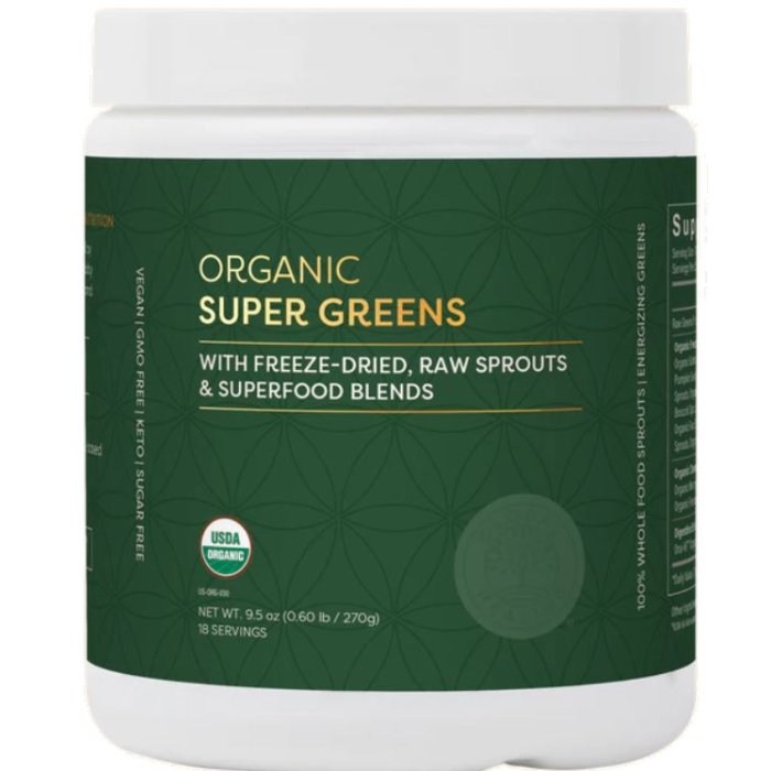 Global Healing Organic Supergreens Powder, 9.5 oz. 