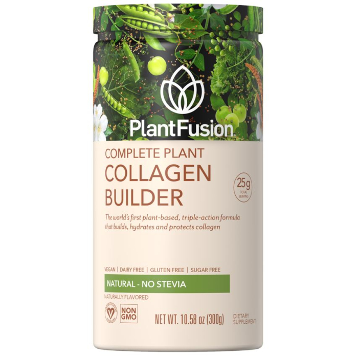 PlantFusion Complete Plant Collagen Builder, Natural - No Stevia, 10.58 oz.
