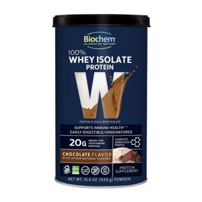 BioChem Chocolate 100% Whey Isolate Protein, 15.4 oz.