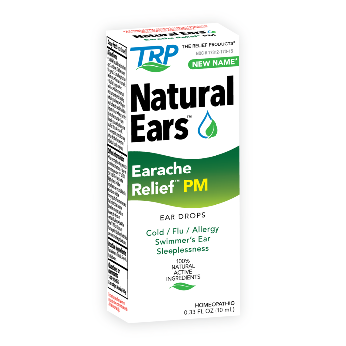 TRP The Relief Products EarAche Relief PM Ear Drops - Front view