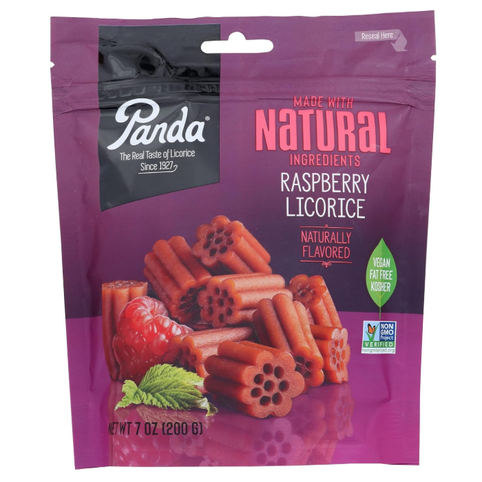 Panda Natural Raspberry Licorice, 7 oz.