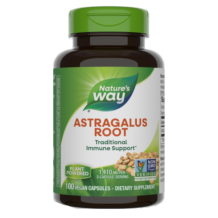 Nature's Way Astragalus Root, 100 Capsules