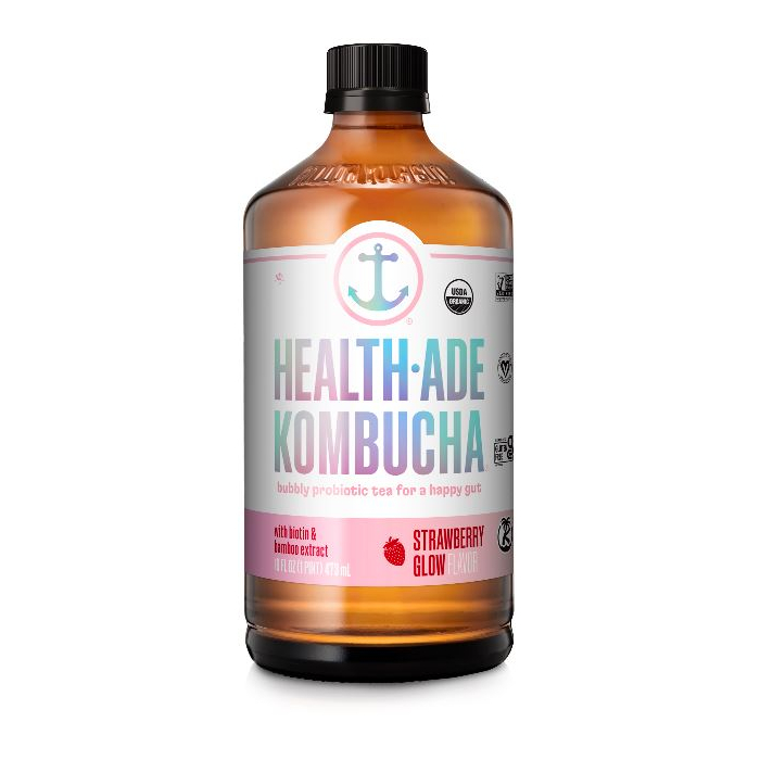 Health Ade Strawberry Glow  Kombucha, 16 oz.