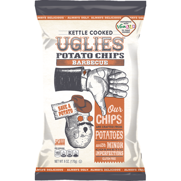 Uglies Kettle Cooked Potato Chips, Barbecue Flavor, 6 oz.