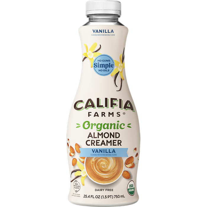 Califia Farms Organic Vanilla Almond Creamer - Front view