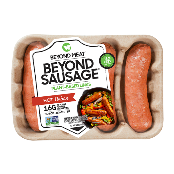 Beyond Meat Beyond Sausage, Hot Italian, 4 Count