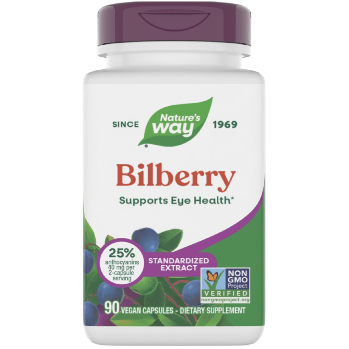 Nature's Way Bilberry Standardized, 90 Vcapsules