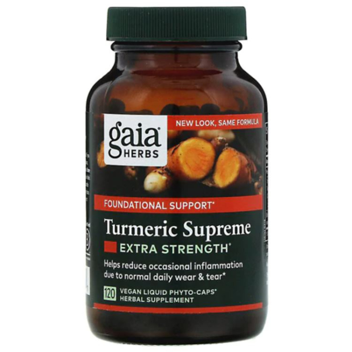 Gaia Herbs turmeric Supreme Extra Strength, 120 Capsules