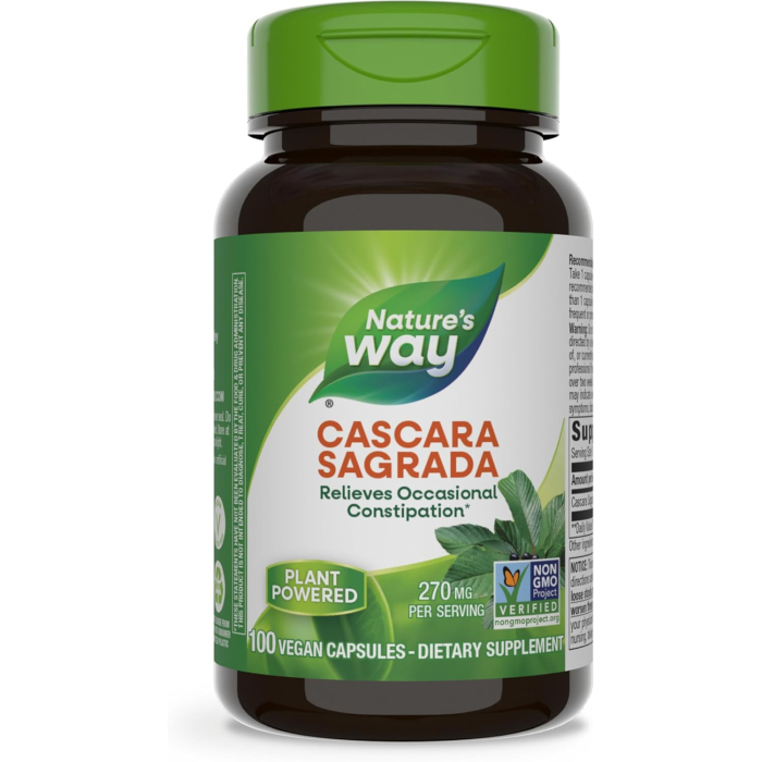 Nature's Way Cascara Sagrada, 100 Vegan capsules