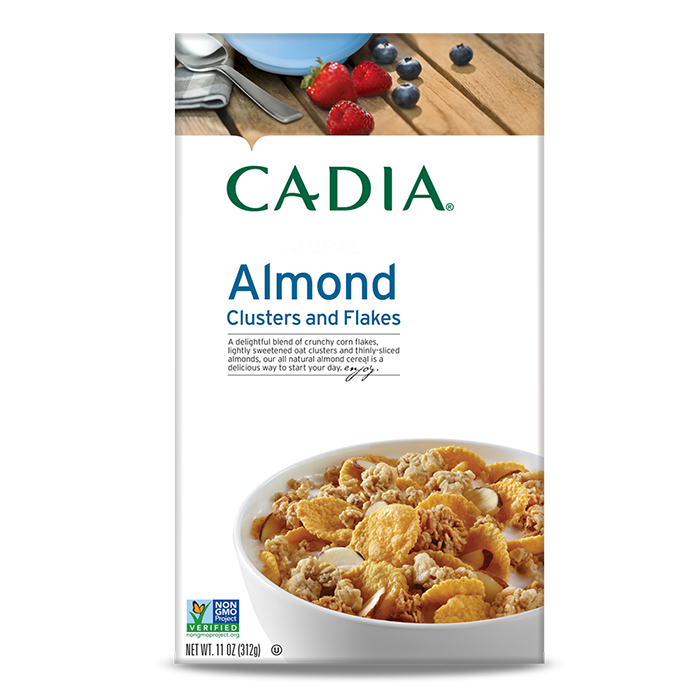 Cadia Almond Clusters and Flakes Cereal, 11 oz.