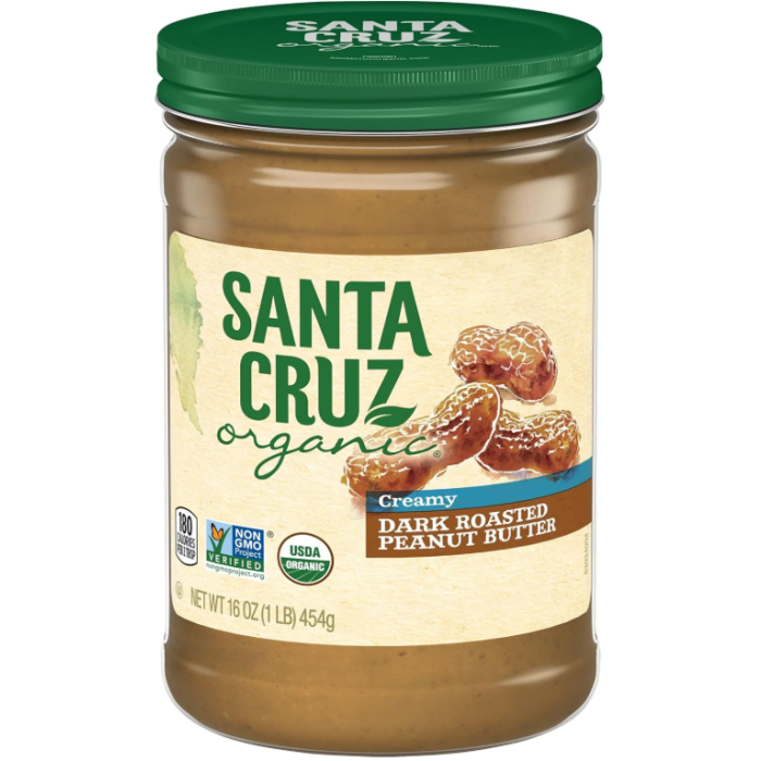 Santa Cruz Creamy Peanut Butter, 16 oz.