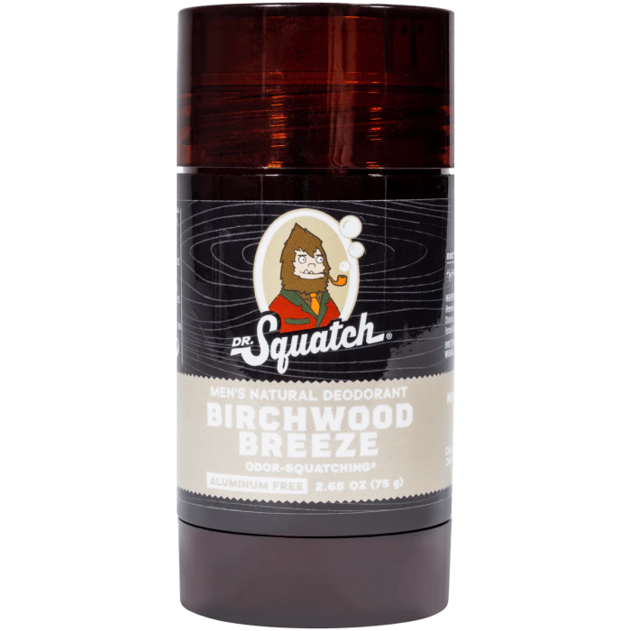 Dr. Squatch Birchwood Breeze Glide-on Deodorant, 2.65 oz.