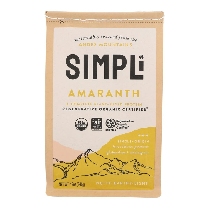 SIMPLi Regenerative Organic Certified Amaranth - Front view