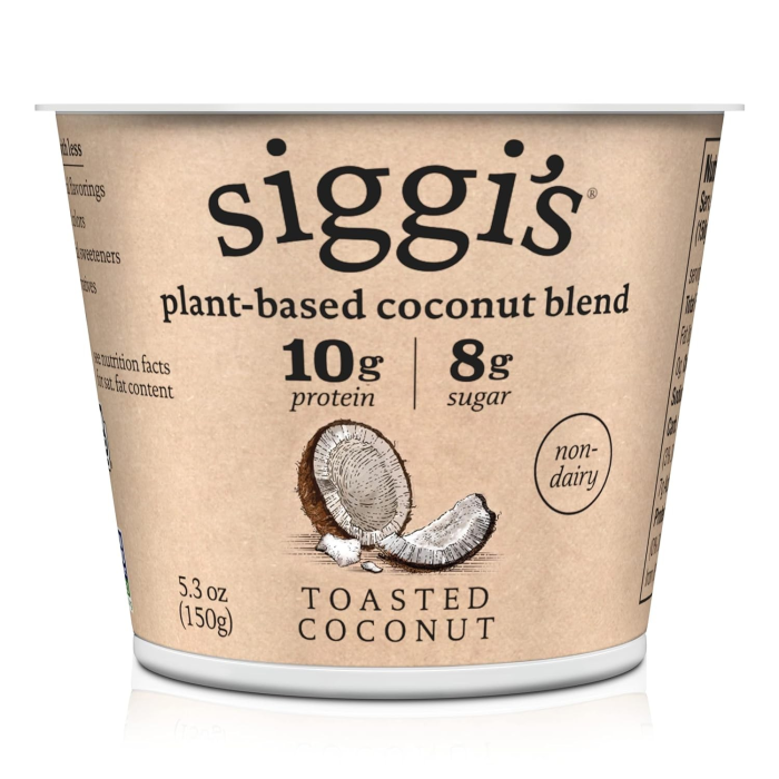 Siggi's Plant-Based Coconut Blend Toasted Coconut - Front view