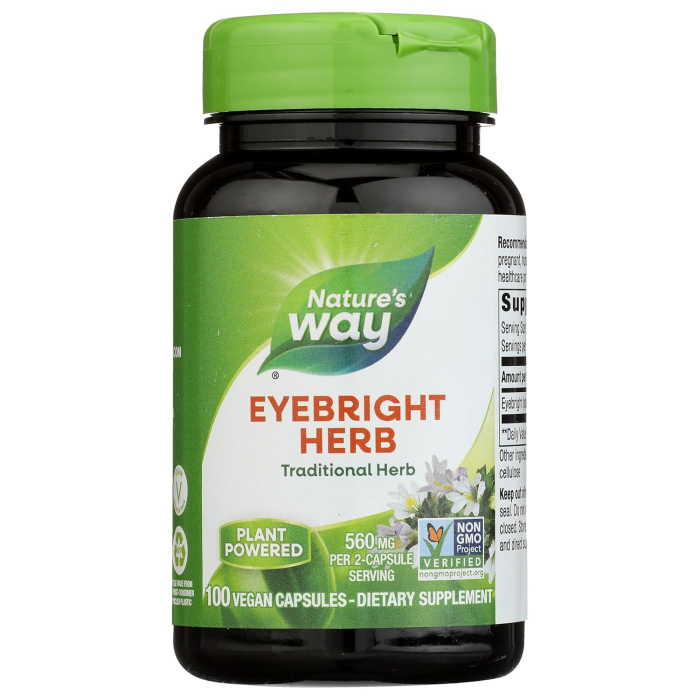 Nature's Way Eyebright 430 mg, 100 Capsules