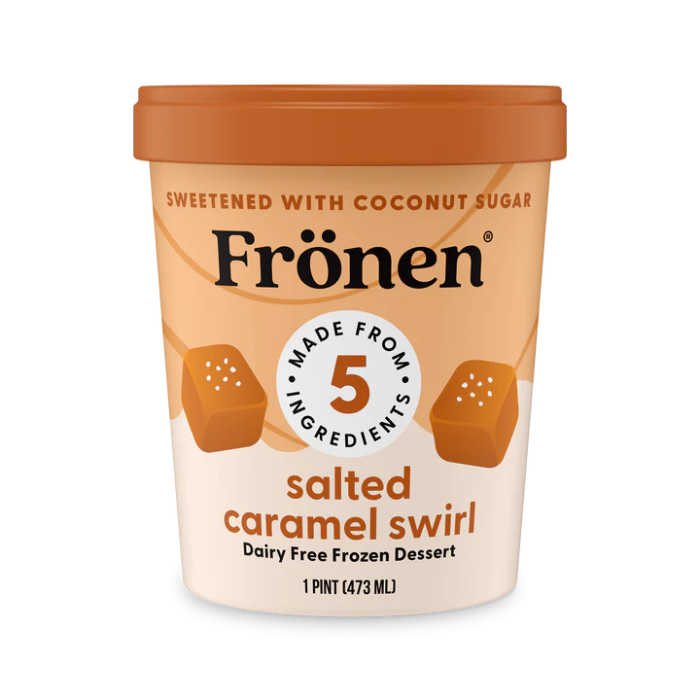 Fronen Salted Caramel Swirl Dairy-Free Frozen Dessert, 1 Pint