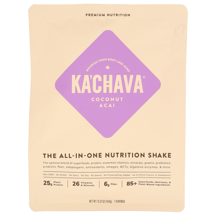 Kachava All-In-One Coconut Acai Shake - Front view