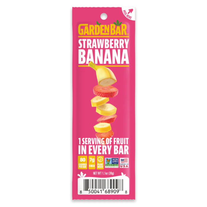 Garden Bar Strawberry Banana Fruit Bar, 1.1 oz.