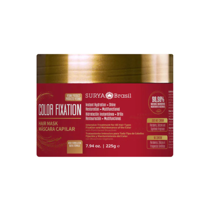 Surya Brasil Color Fixation Restorative Hair Mask, 7.94 oz.
