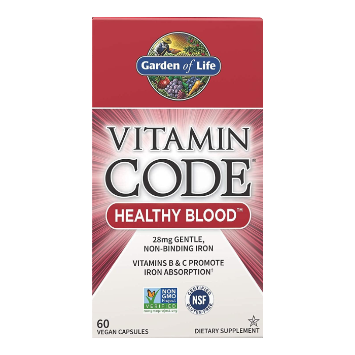 Garden Of Life Vitamin Code Healthy Blood, 60 Capsules