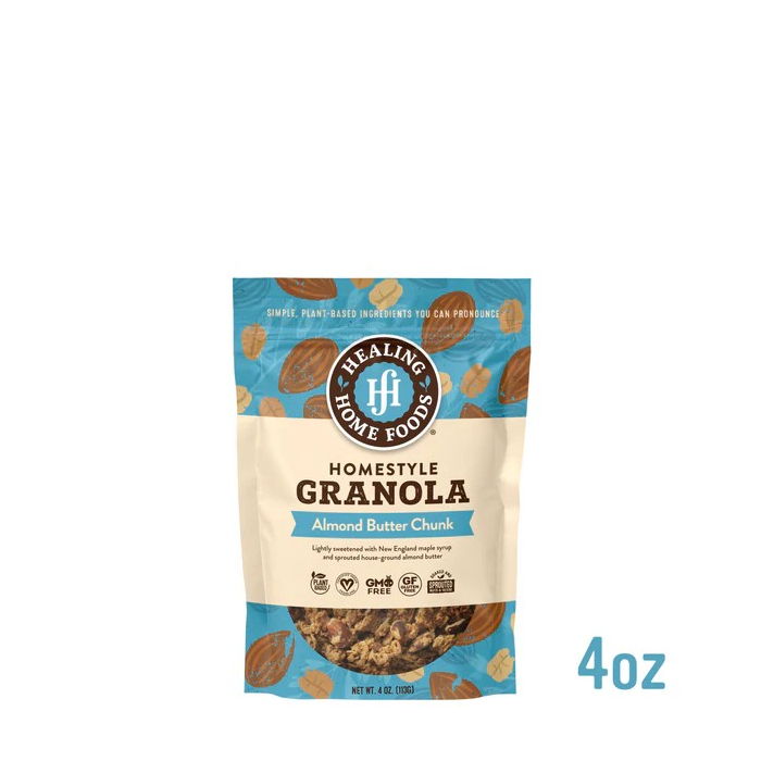 Healing Home Foods Homestyle Almond Butter Chunk Granola 4 oz.