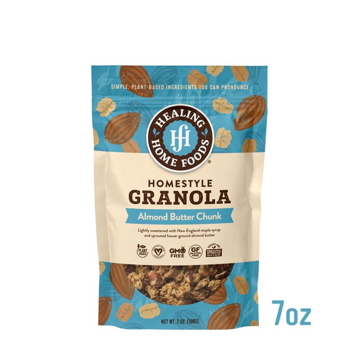 Healing Home Foods Homestyle Almond Butter Chunk Granola 7 oz.