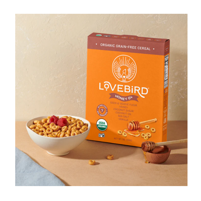 Lovebird Honey O's Cereal, 7 oz.