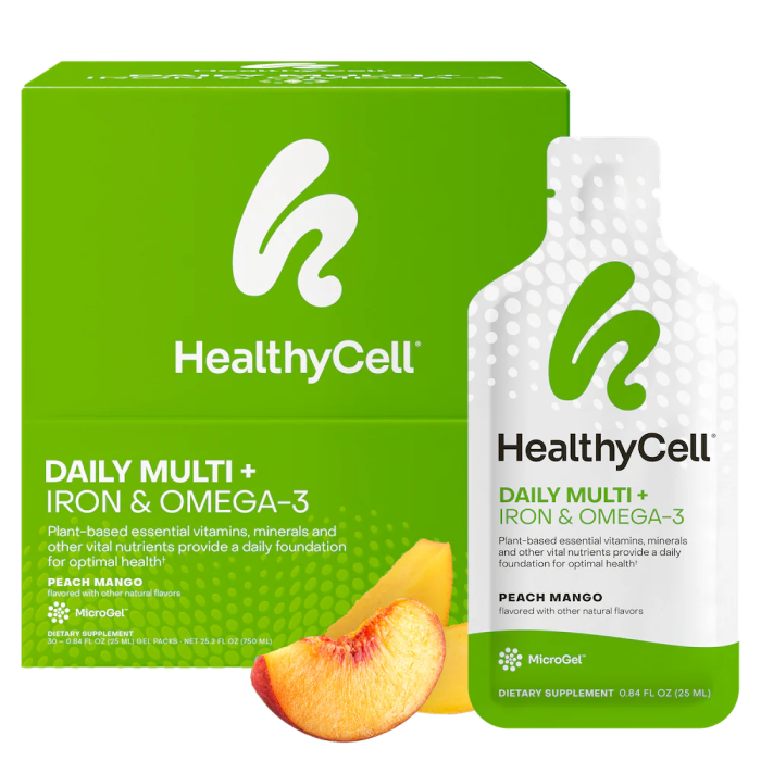 HealthyCell Daily Multi + Iron & Omega-3 - Front view
